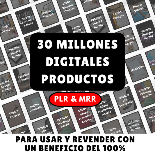30 millones de productos digitales